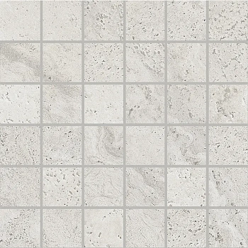 Provenza Unique Travertine Mosaico Minimal Silver Naturale 50x50 / Провенца Унике Травертине Мосаико Минимал Сильвер Натуралье 50x50 